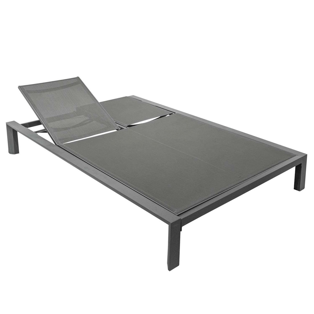 HESPERIDE Lit de piscine double Evasion en aluminium