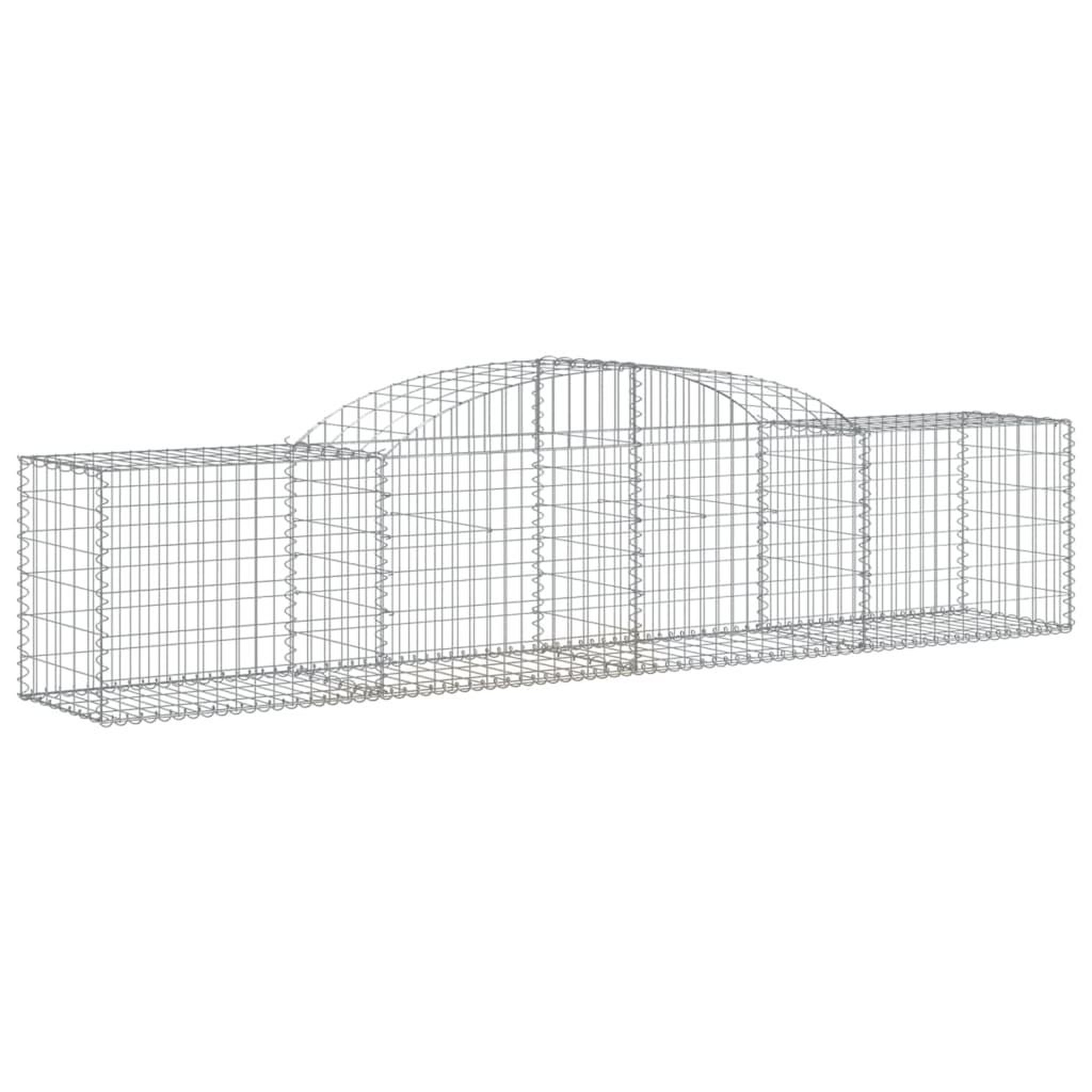 Voir la diapositive 3 : VIDAXL Paniers a gabions arques 8 pcs 300x50x60/80 cm fer galvanise