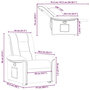 Voir la diapositive 6 : VIDAXL Fauteuil inclinable gris nuage tissu