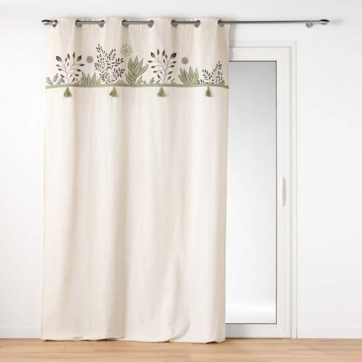 Paris Prix Rideau à Œillets Imprimé  Suzanne  140x240cm Vert