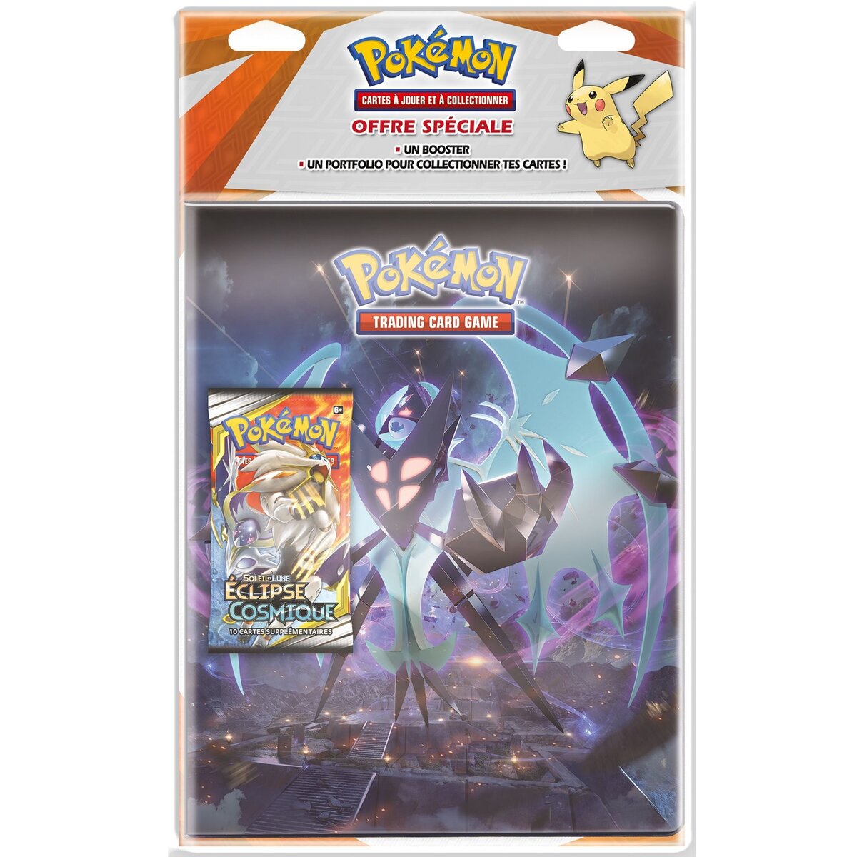 ASMODEE Pack cahier range-cartes + booster - Pokémon Soleil et Lune 12