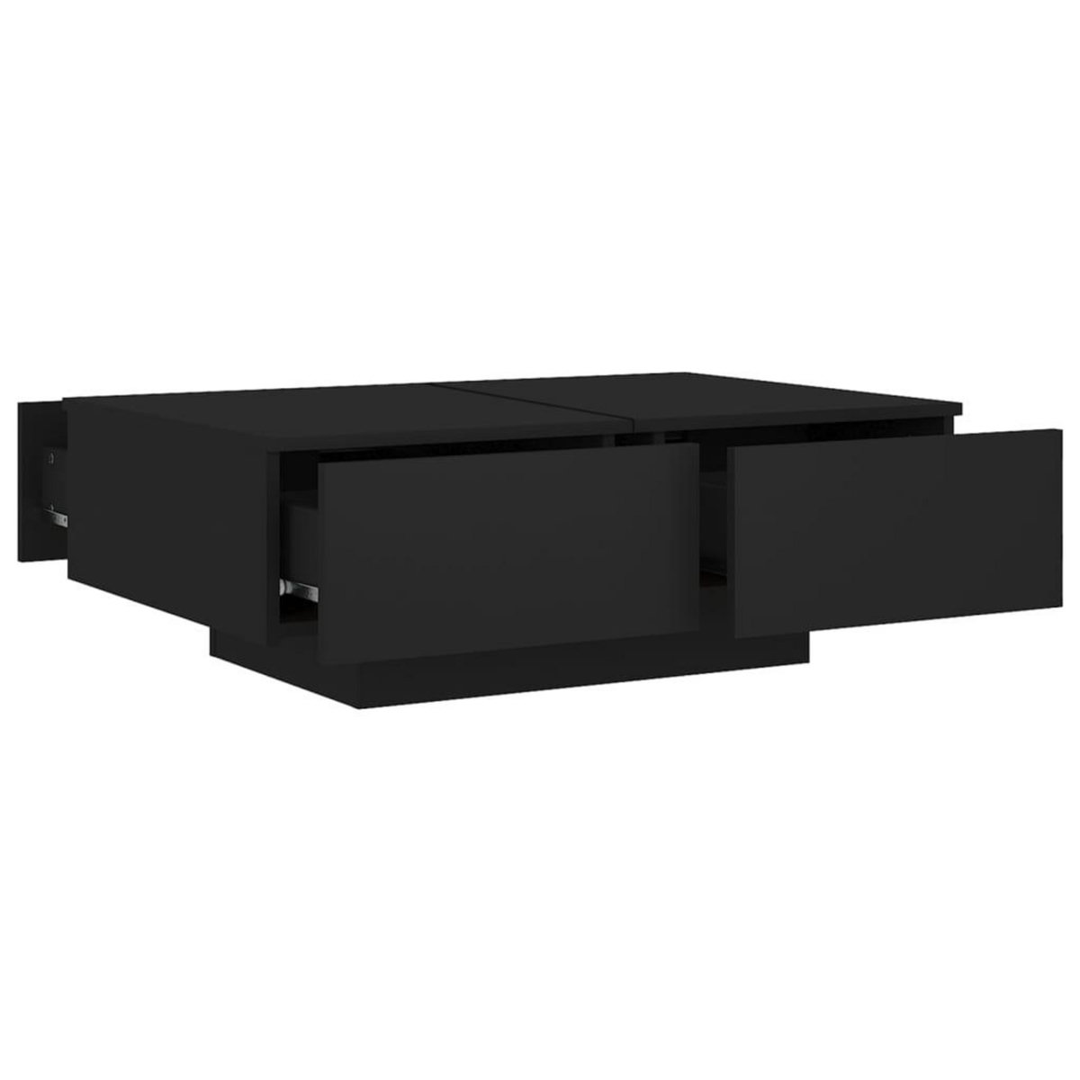 VIDAXL Table basse Noir 90x60x31 cm Bois d'ingenierie