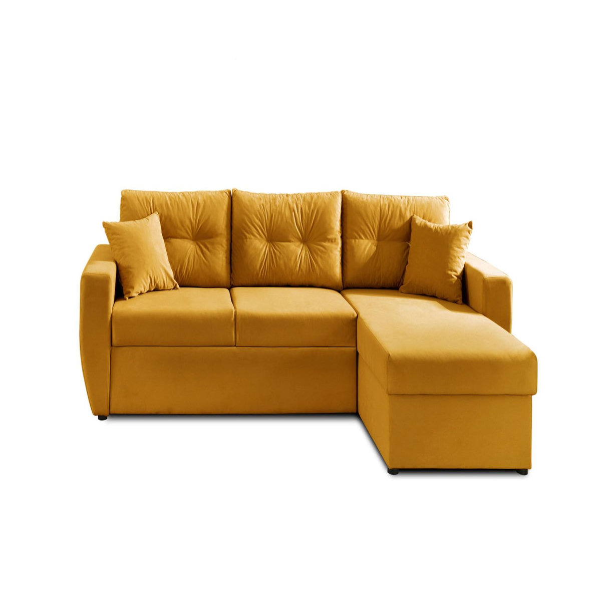 BEST MOBILIER Astoria - canapé d'angle réversible - convertible avec coffre - style contemporain- 4 places