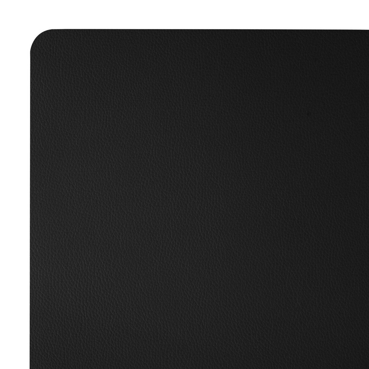 TOILINUX Lot de 6 Sets de table rectangulaire Tenor - 45 x 30 cm - Noir