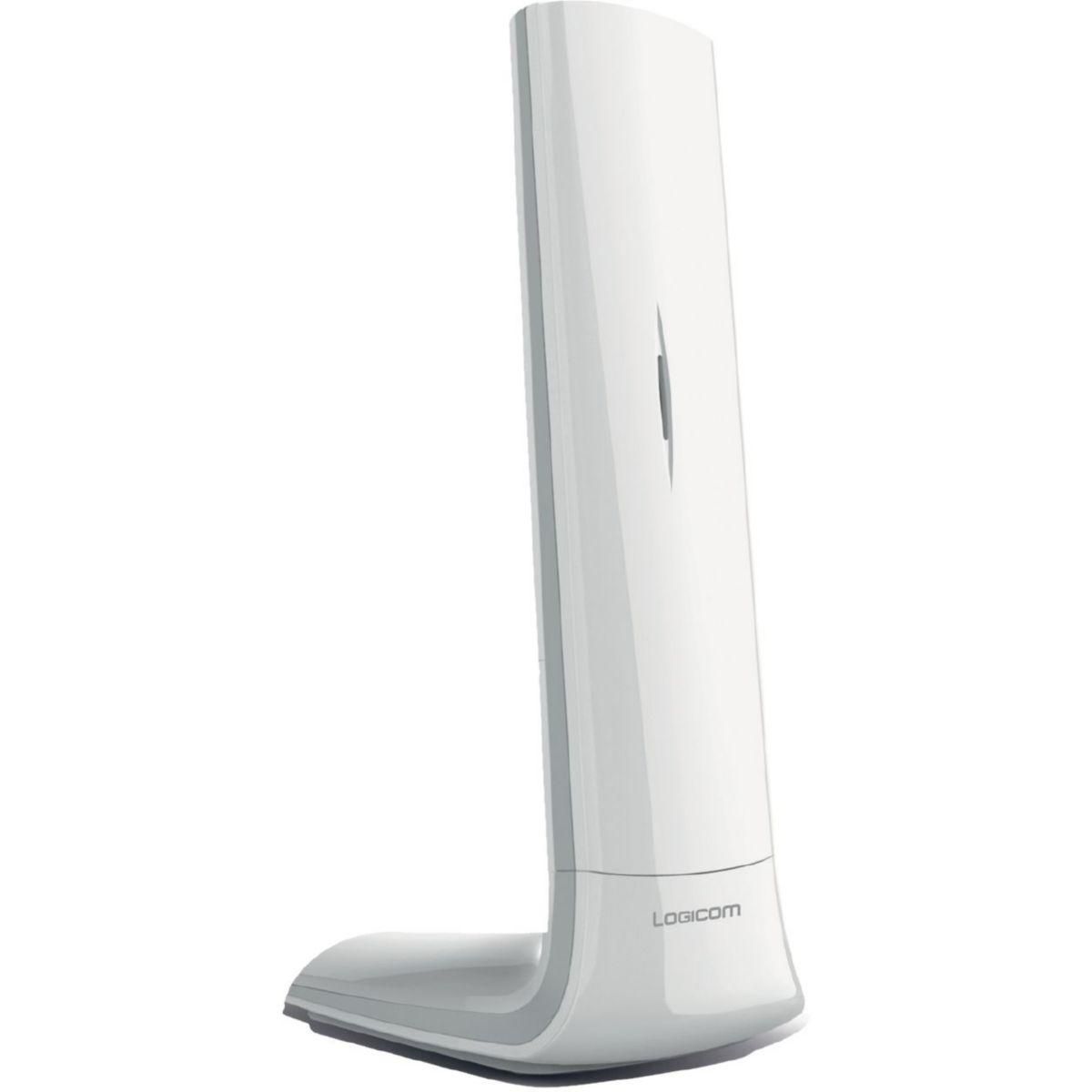Logicom Téléphone sans fil Luxia Solo Blanc/Gris