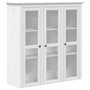 Voir la diapositive 2 : VIDAXL Armoire avec portes vitrees BODO blanc bois de pin massif