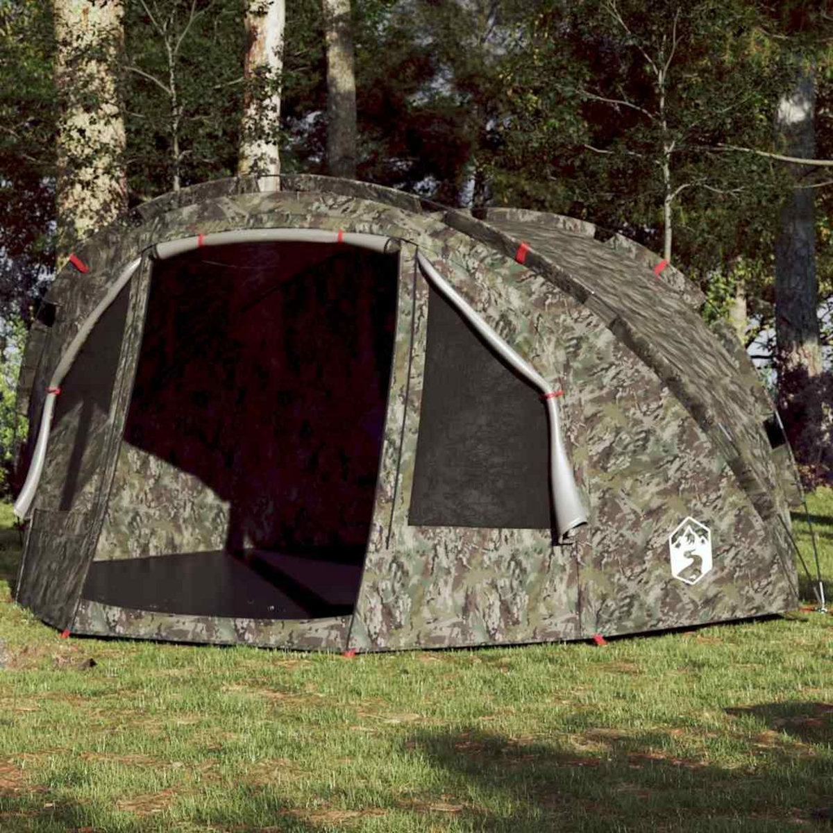 VIDAXL Tente de peche 4 personnes camouflage impermeable