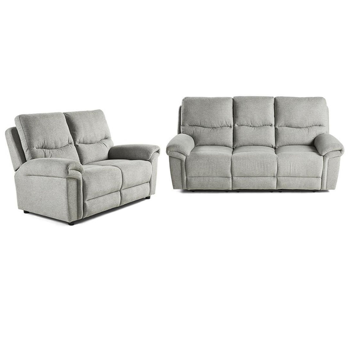 BEST MOBILIER Jasmin - canapé relax électrique 2 et 3 places - en tissu