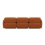 Voir la diapositive 6 : LISA DESIGN Penelope - canapé droit modulable 3 places en velours texturé