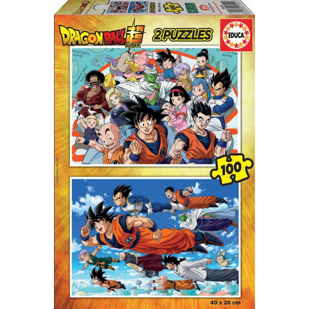 EDUCA Puzzle 2 x 100 pcs - Dragon Ball