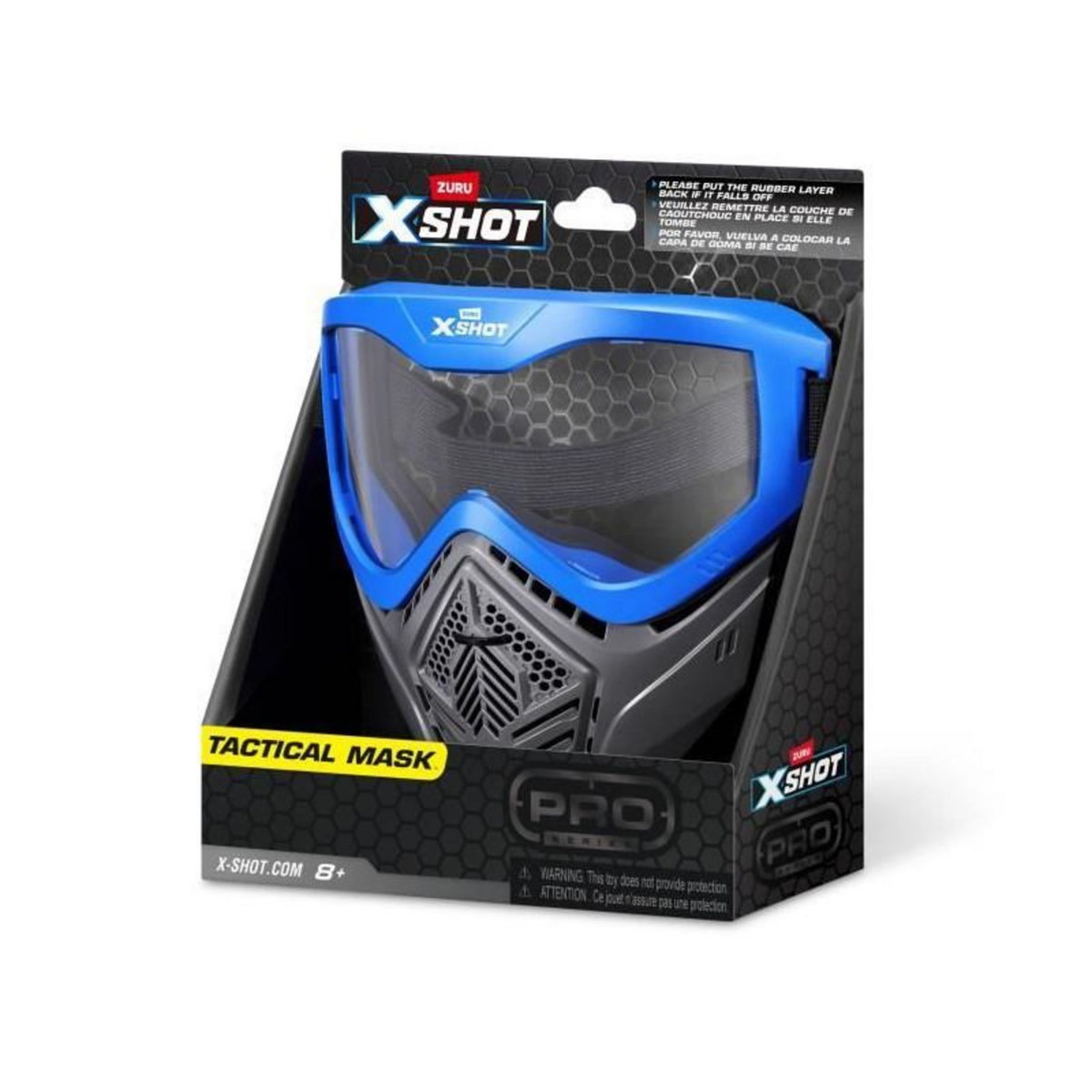 ZURU Accessoire - ZURU - X-SHOT Excel Blue Mask - Masque réglable - Design stylé - Ventilation intégrée