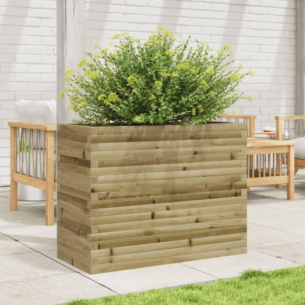 VIDAXL Jardiniere 90x40x68,5 cm bois de pin impregne
