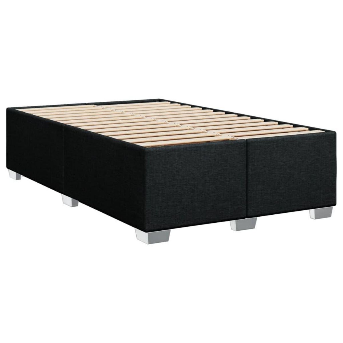 VIDAXL Cadre de lit sans matelas noir 120x200 cm tissu