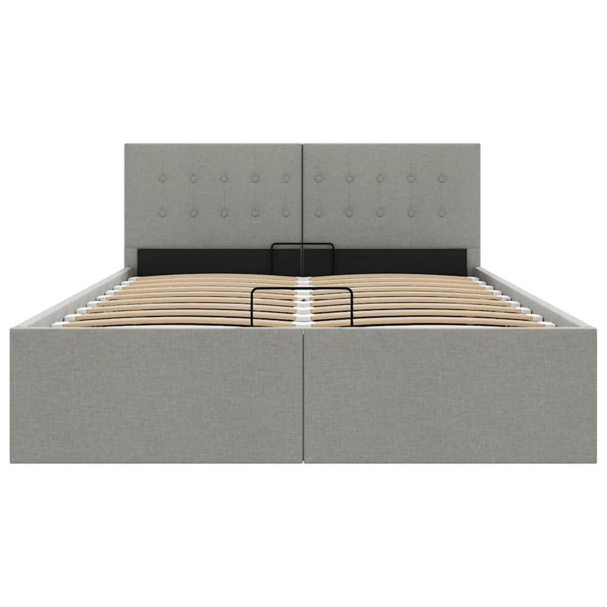 VIDAXL Cadre de lit a rangement hydraulique sans matelas 140x200 cm