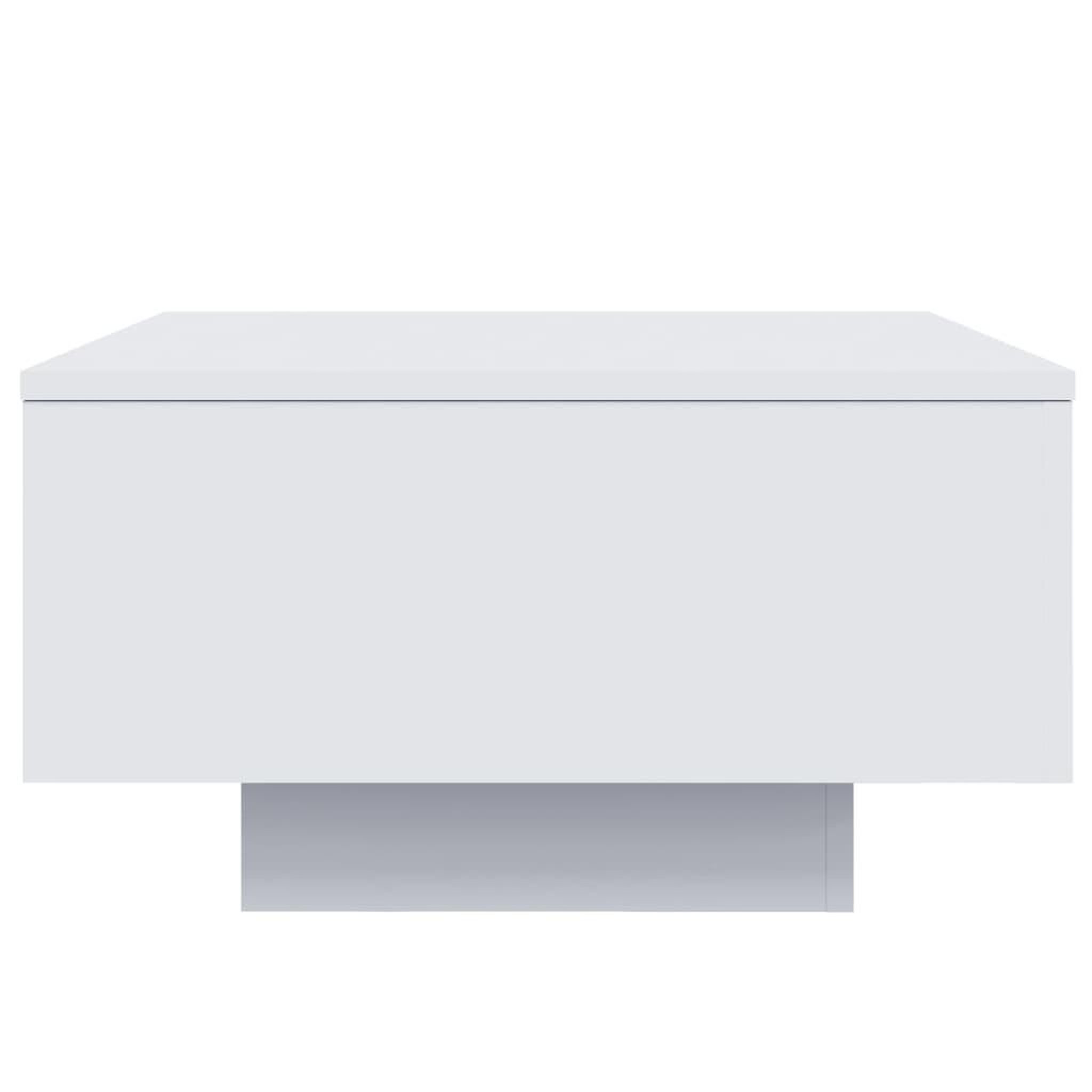 Voir la diapositive 5 : VIDAXL Table basse blanc 55x55x31 cm bois d'ingenierie