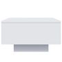 Voir la diapositive 5 : VIDAXL Table basse blanc 55x55x31 cm bois d'ingenierie