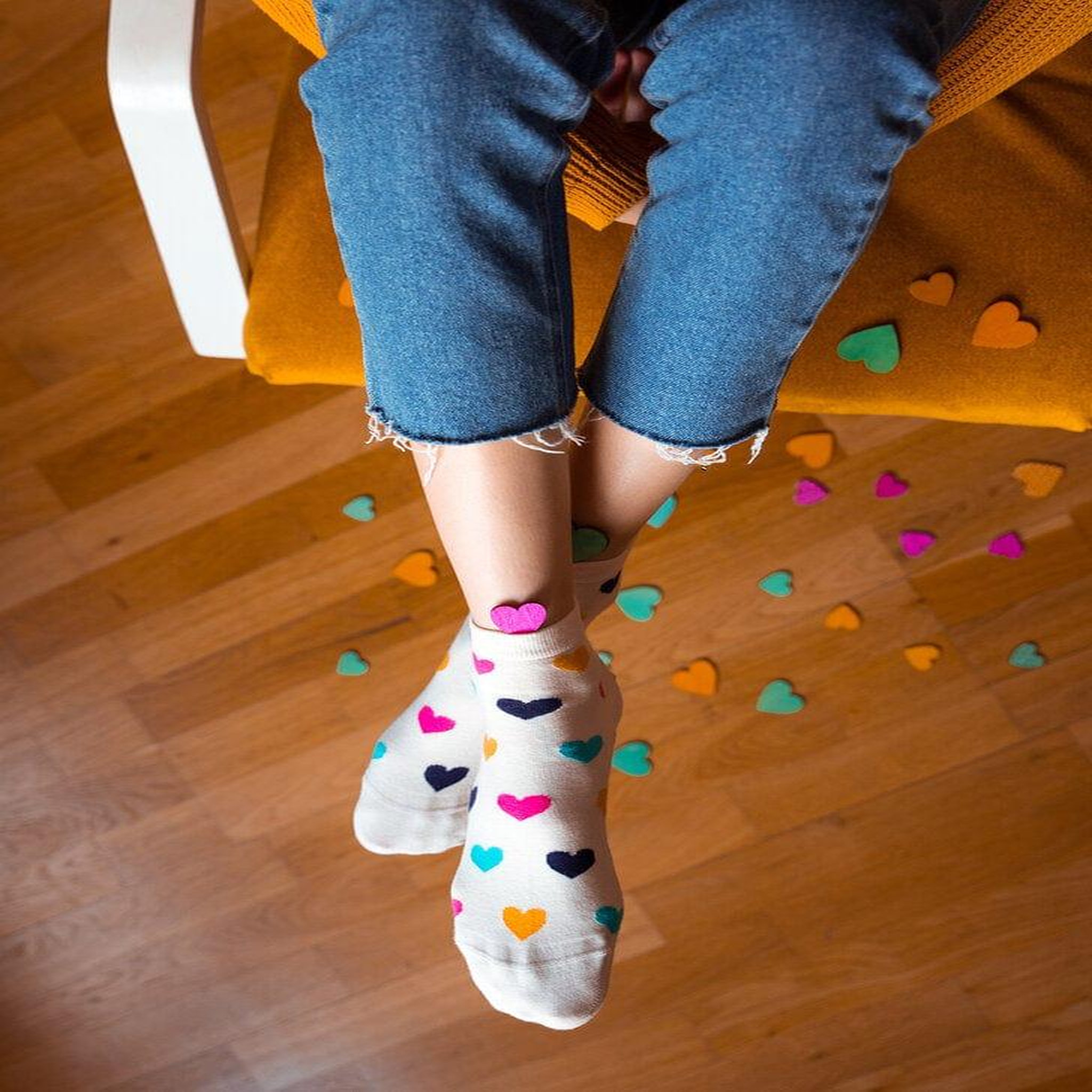 Voir la diapositive 5 : DEDOLES Socquettes cœurs colorés