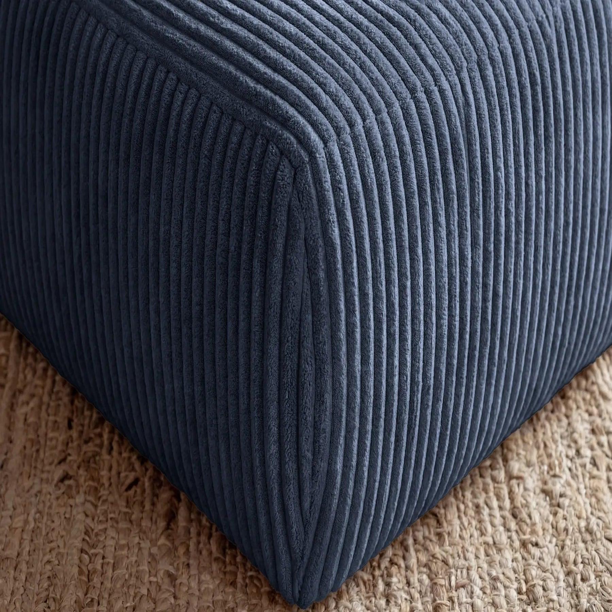 Voir la diapositive 3 : CASANOVA PARIS Elio - pouf velours côtelé