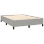 Voir la diapositive 3 : VIDAXL Cadre de lit sans matelas gris clair 140x200 cm tissu