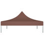 Voir la diapositive 4 : VIDAXL Toit de tente de reception 2x2 m Marron 270 g/m^2