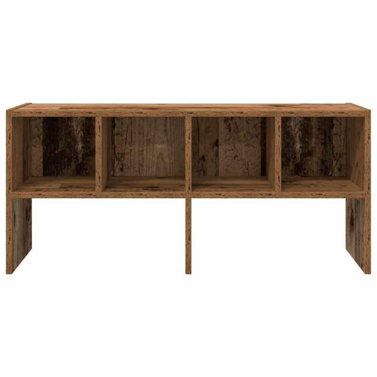 VIDAXL Étagère à chaussures empilable vieux bois 89,5x30x40 cm