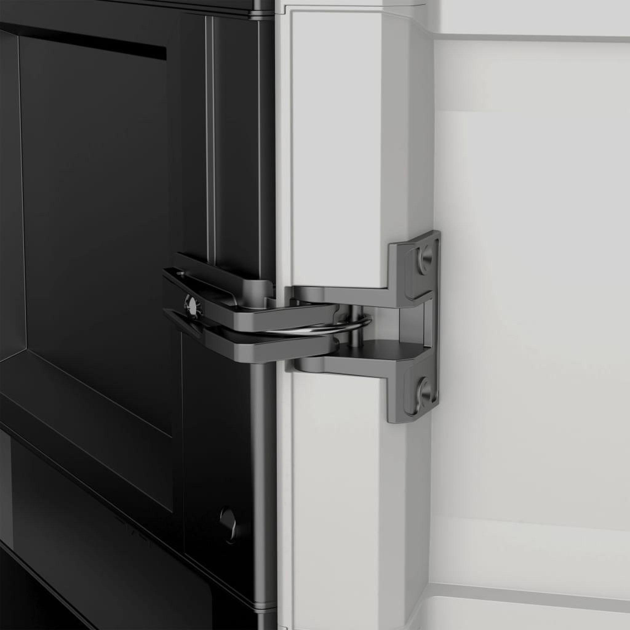 Voir la diapositive 3 : Keter Keter Armoire de rangement avec etageres Gear Noir et gris 182 cm