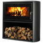 Voir la diapositive 1 : Supra Poêle à bois 7.7kw noir - fr9010570b