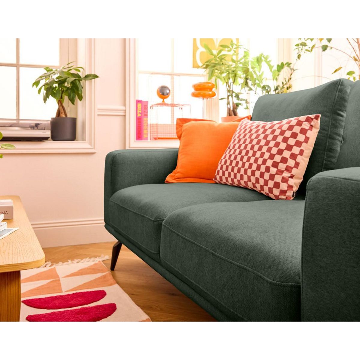 LISA DESIGN Vicence - canapé droit 2 places en tissu