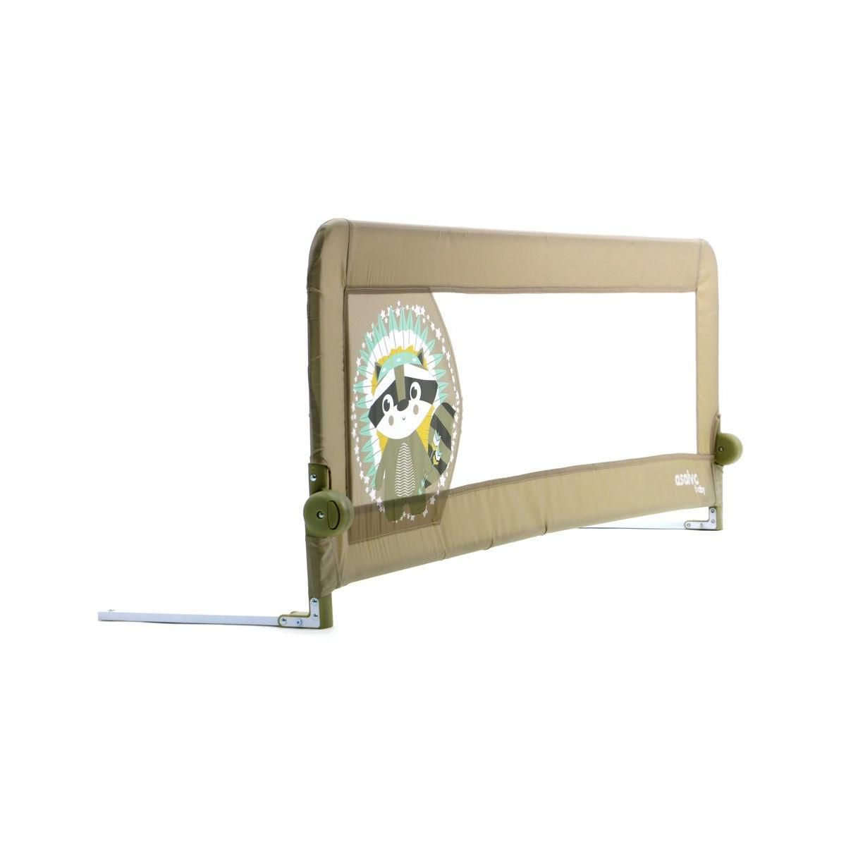 Asalvo Barrière de lit 2 en 1 Raton Laveur - Sécurisez le sommeil de votre enfant