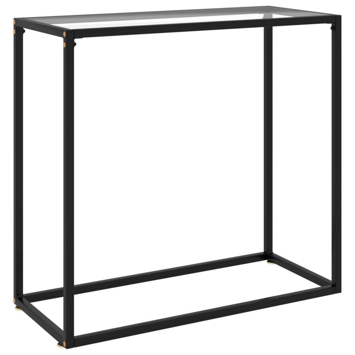VIDAXL Table console Transparent 80x35x75 cm Verre trempe