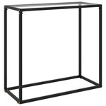 VIDAXL Table console Transparent 80x35x75 cm Verre trempe