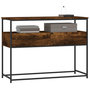Voir la diapositive 3 : VIDAXL Table console chene fume 100x40x75 cm bois d'ingenierie