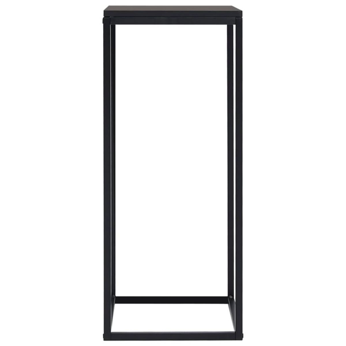 VIDAXL Tables d'appoint 2 pcs Noir Acier