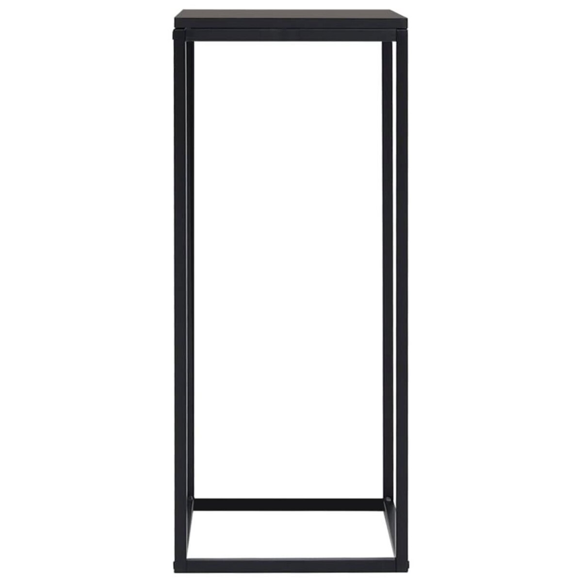 VIDAXL Tables d'appoint 2 pcs Noir Acier