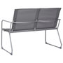 Voir la diapositive 4 : VIDAXL Salon de jardin 4 pcs Tissu et acier Gris