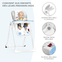 Voir la diapositive 3 : KINDERKRAFT Chaise haute bebe reglable pliante plateau amovib