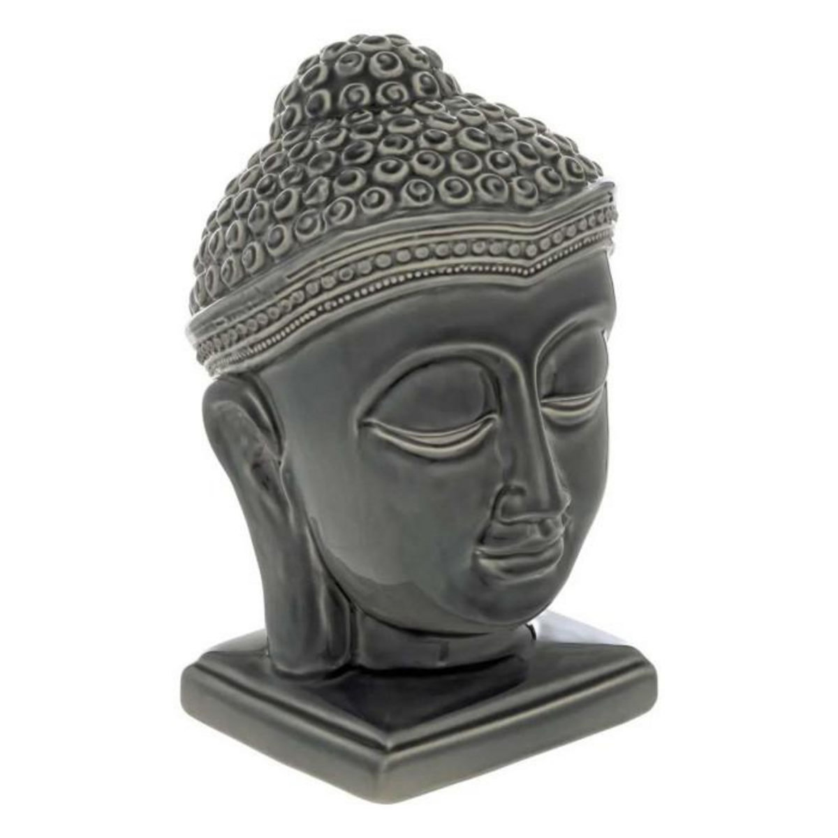 ATMOSPHERA Tête Bouddha Déco en Céramique  Yola  22cm Gris