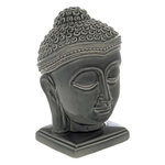 ATMOSPHERA Tête Bouddha Déco en Céramique  Yola  22cm Gris