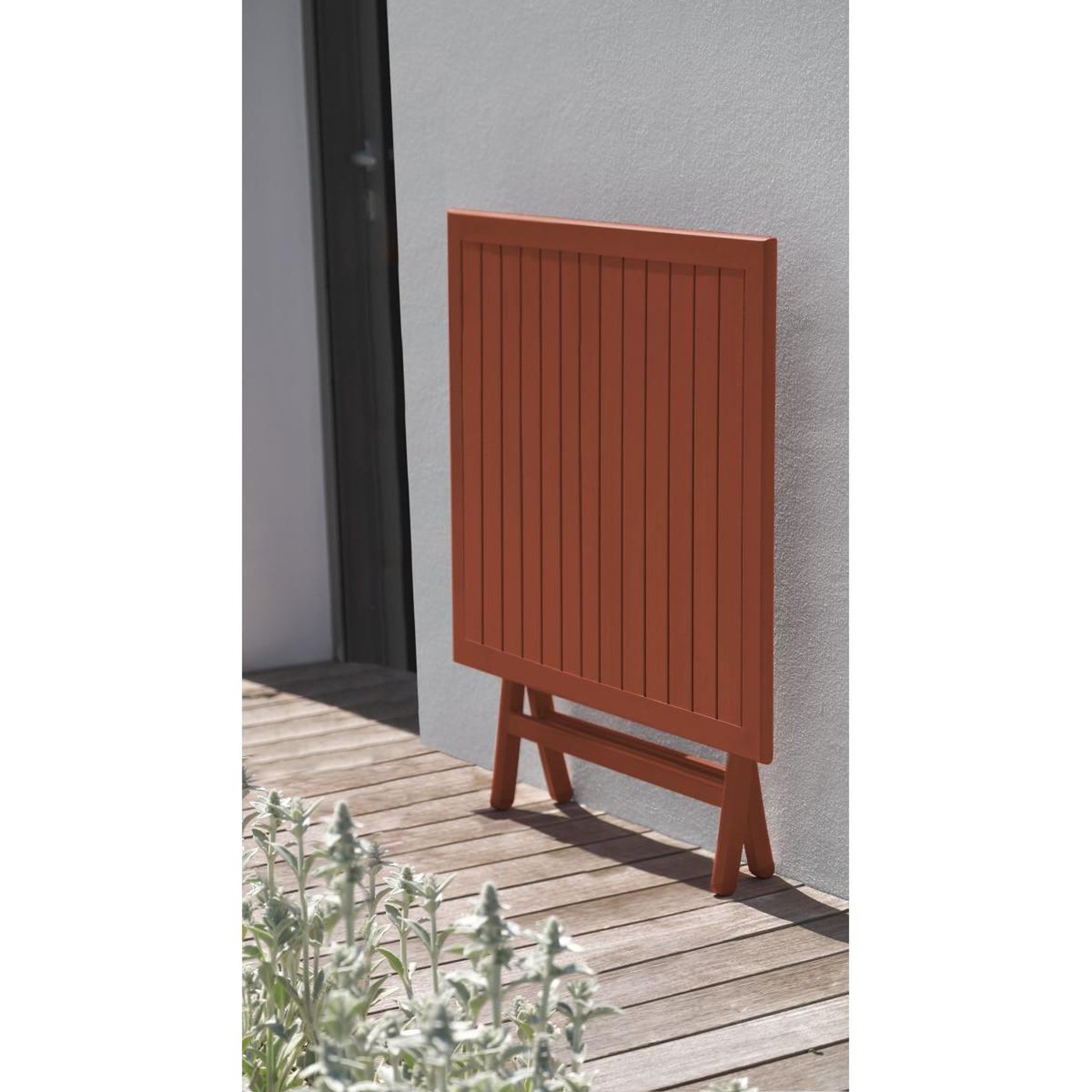 Voir la diapositive 3 : Paris Prix Table de jardin pliante  marius  70cm terracotta