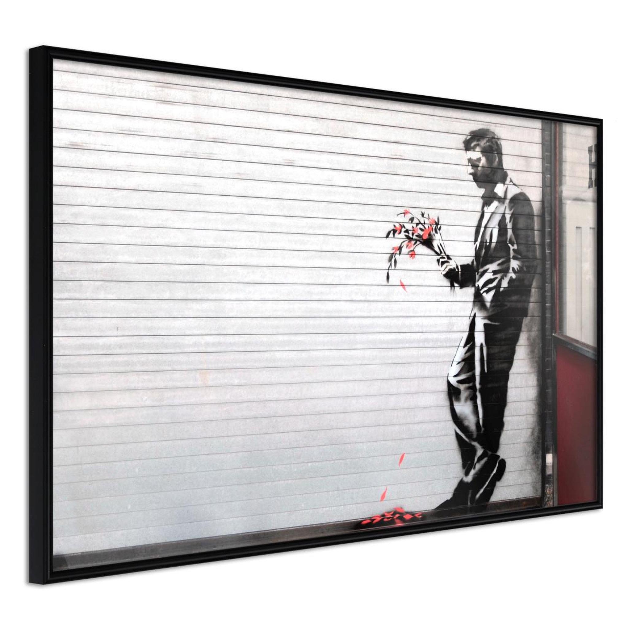 Paris Prix Affiche murale encadrée  banksy waiting in vain