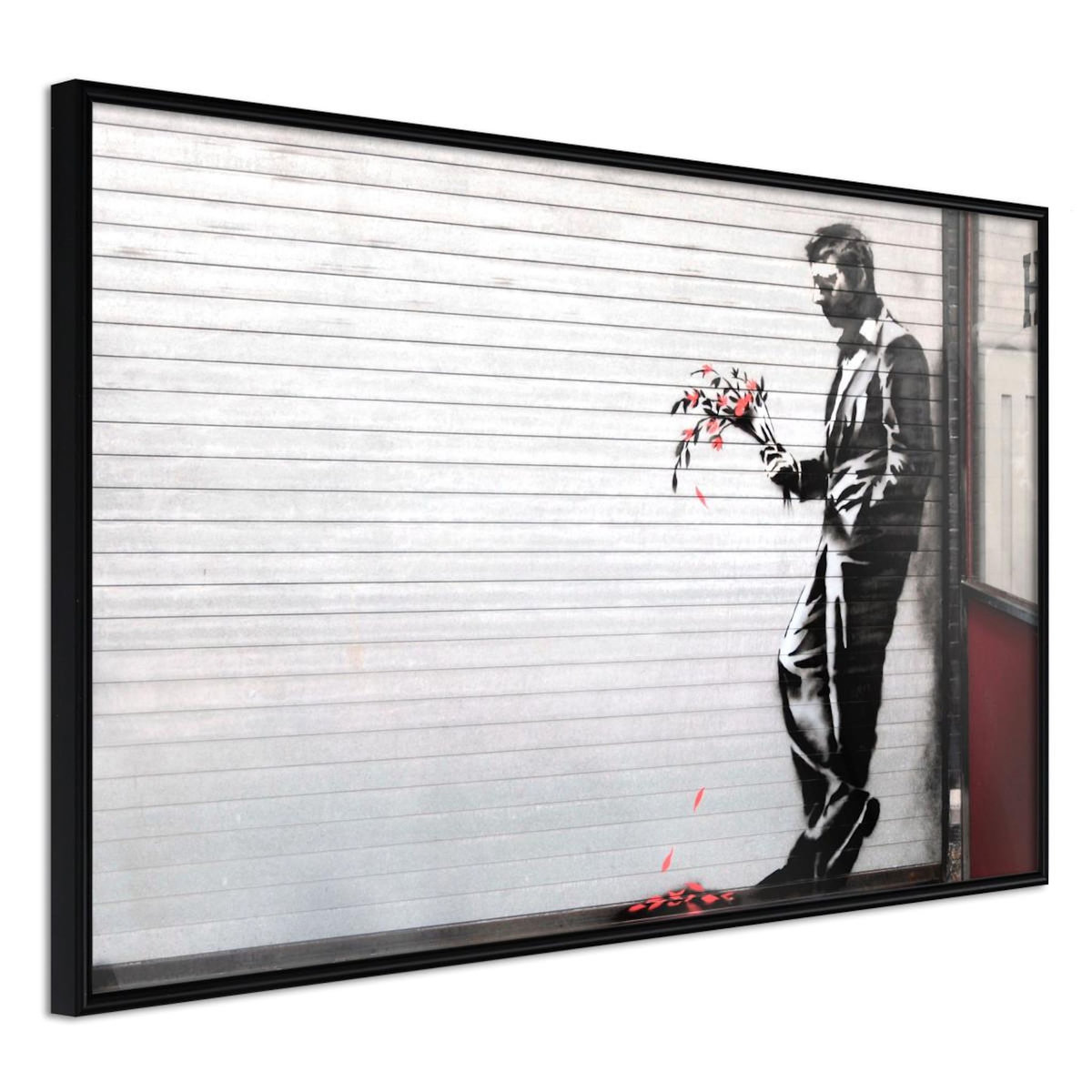 Paris Prix Affiche Murale Encadrée  Banksy Waiting in Vain