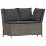Voir la diapositive 5 : VIDAXL Salon de jardin avec coussins 3 pcs gris resine tressee