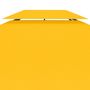 Voir la diapositive 5 : VIDAXL Toile de toit de belvedere 2 niveaux 310 g/m^2 4x3 m Jaune