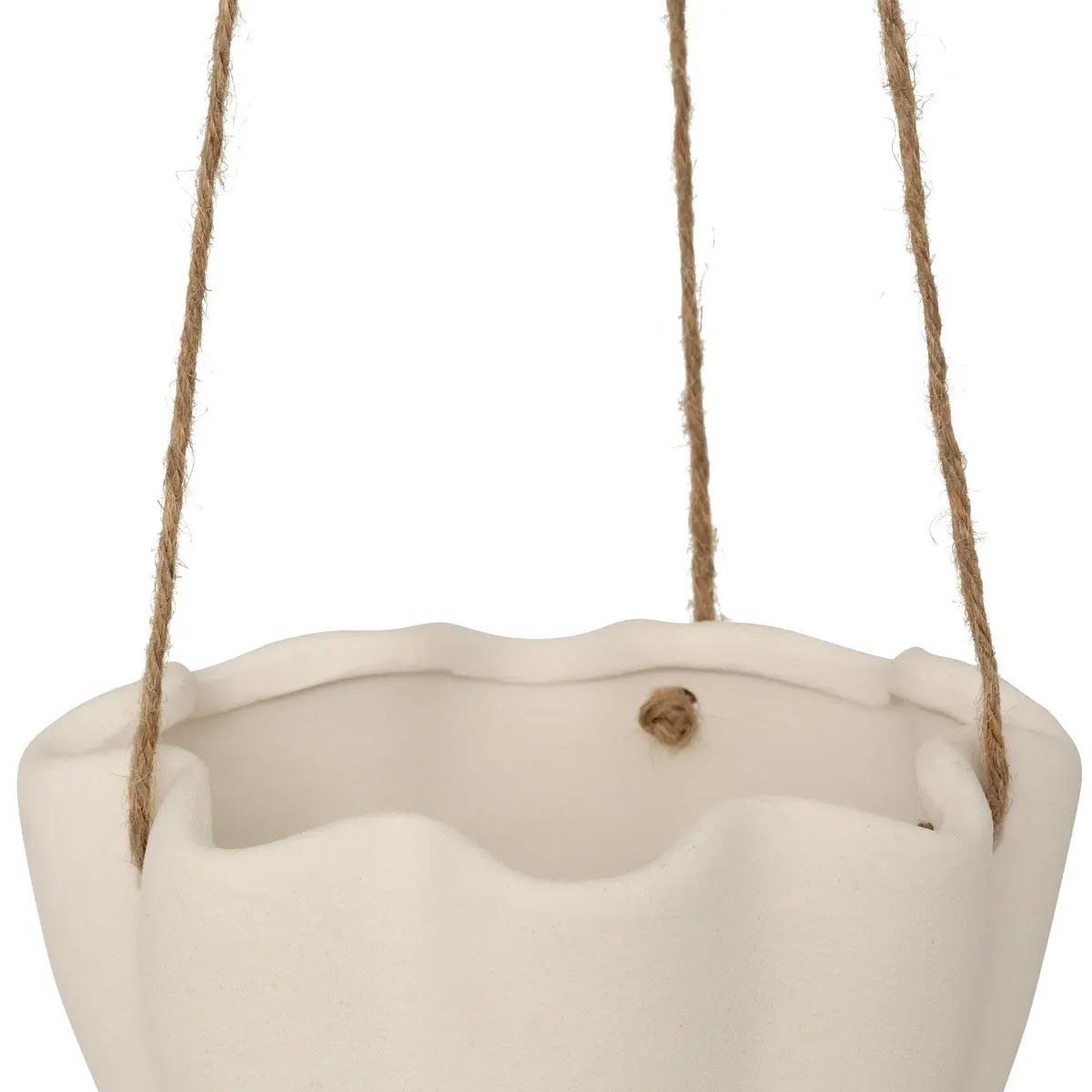 Voir la diapositive 3 : ATMOSPHERA Cache-pot suspendu  wild romance  17cm blanc