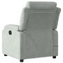 Voir la diapositive 5 : VIDAXL Fauteuil de massage inclinable gris clair velours