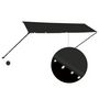 Voir la diapositive 2 : VIDAXL Auvent retractable avec LED 350x150 cm Anthracite