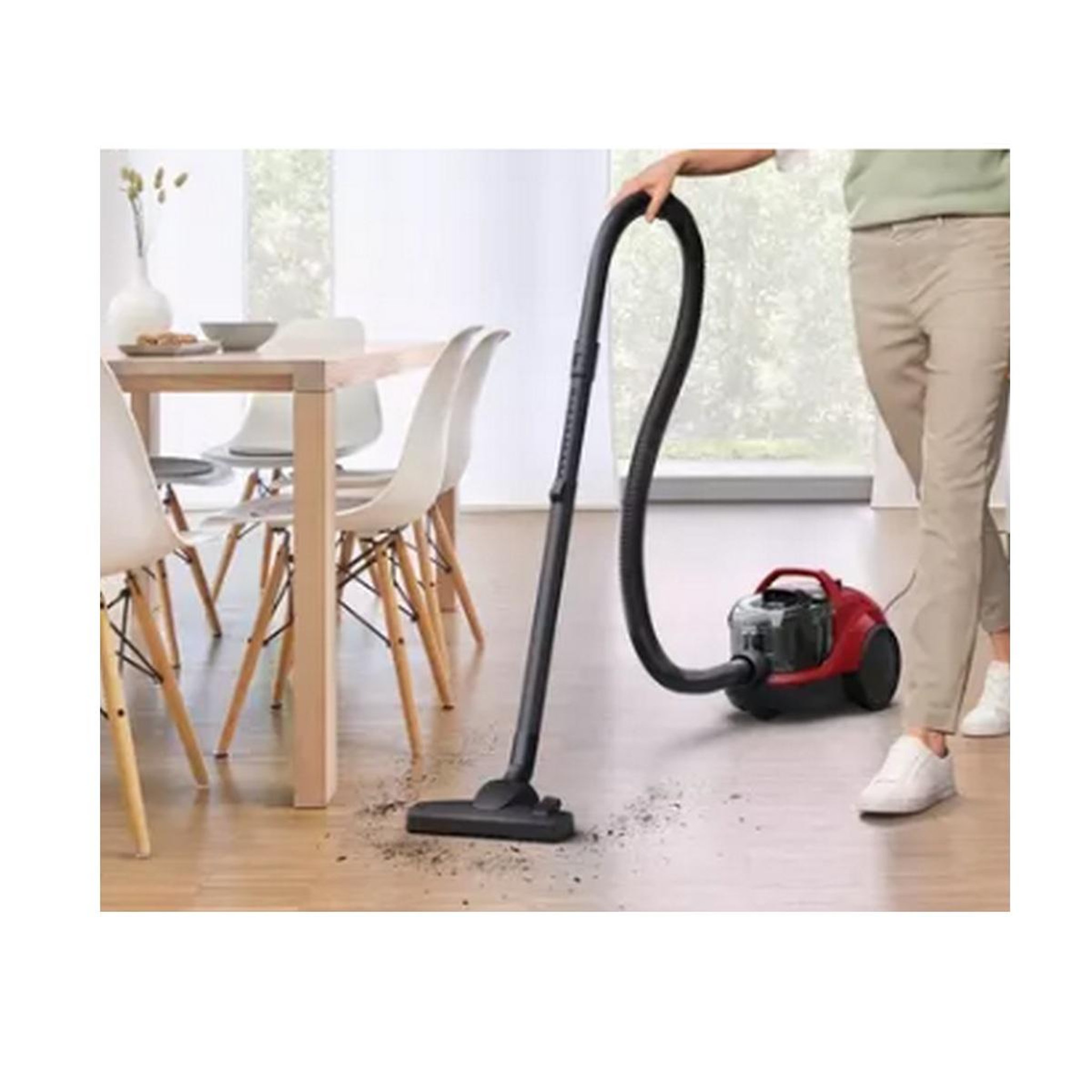 Voir la diapositive 4 : BOSCH Aspirateur traineau 750w 78db rouge - bgc21x350
