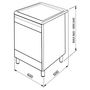 Voir la diapositive 4 : SMEG Cuisinière gaz 60cm 70l 4 feux inox - gp61x9