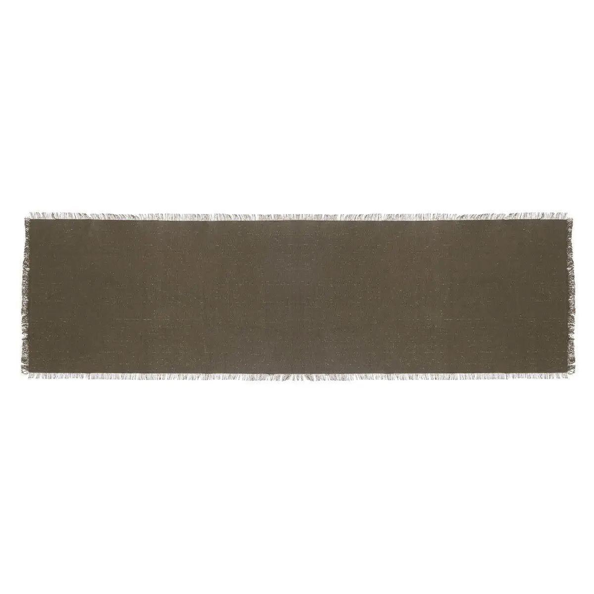 SECRET DE GOURMET Chemin de table  maha  38x140cm vert kaki
