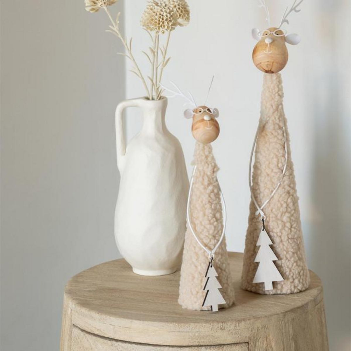 Paris Prix Vase Déco en Métal  Goa  23cm Blanc